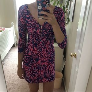 Lilly Pulitzer palmetto v-neck t-shirt dress